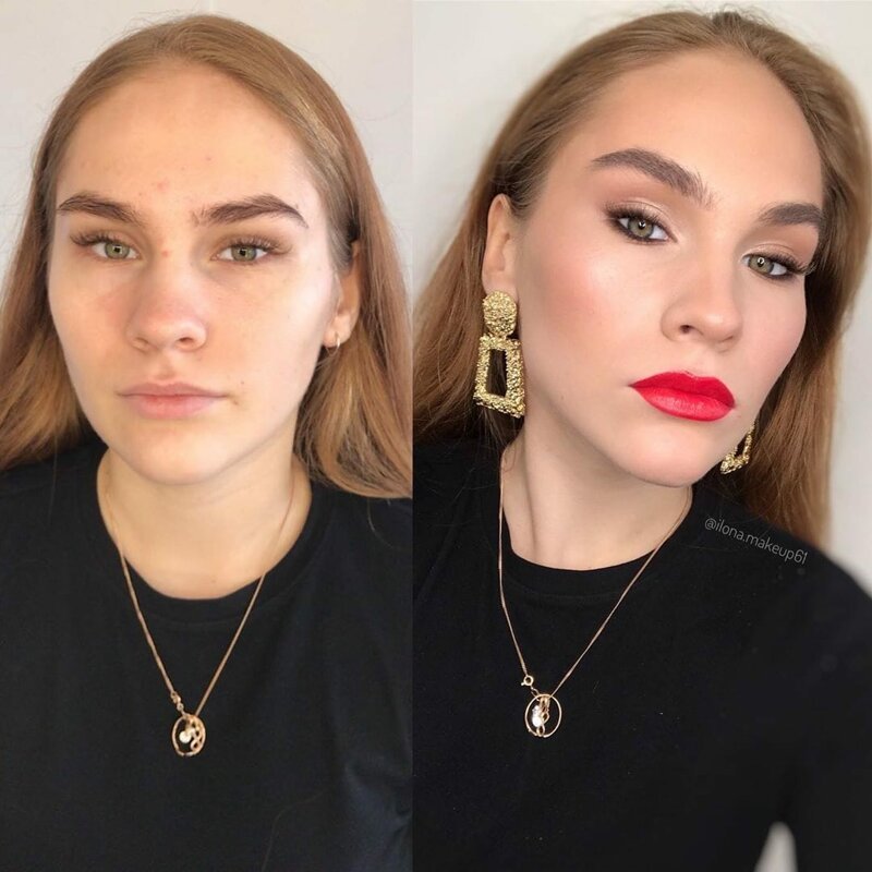 30 фотографий до и после, демонстрирующих силу макияжа