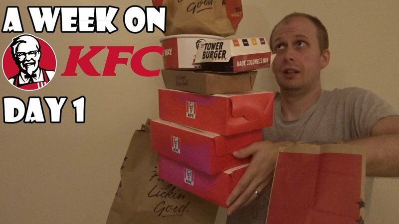 Блогер решил неделю питаться в KFC и посмотреть, что из этого выйдет