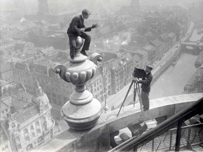 Фото на высоте в Берлине, 1920-е 