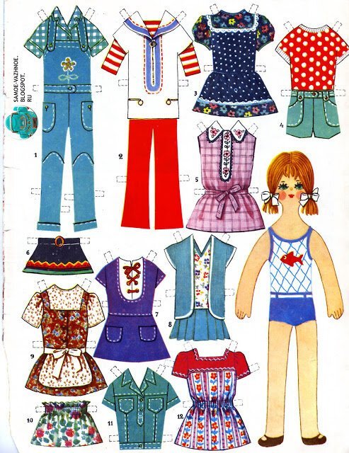 Игра в бумажные куклы развивала фантазию и вкус, а также давала возможность изучения национальных костюмом и тогдашних веяний моды