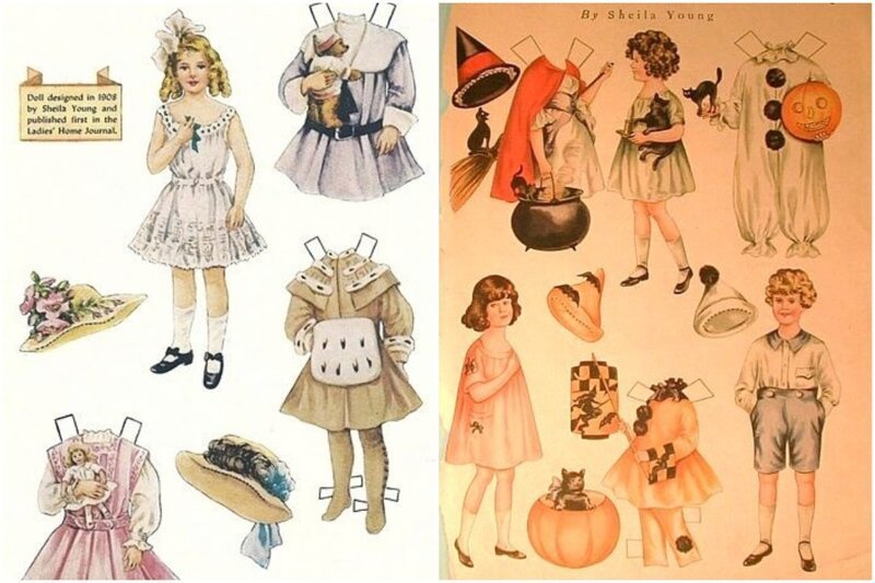 Лишь в начале XIX века, бумажные куклы с одеждой стали использовать как игру, развивающую творческие способности девочек.