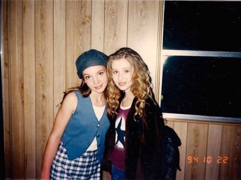 Бритни Спирс и Кристина Агилера в 1994 году