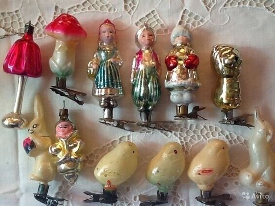 Советские ёлочные игрушки