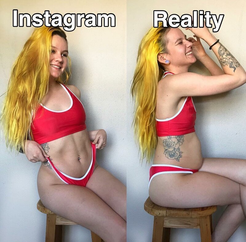 Везде обман: блогер разрушает миф об идеальном теле в Instagram*