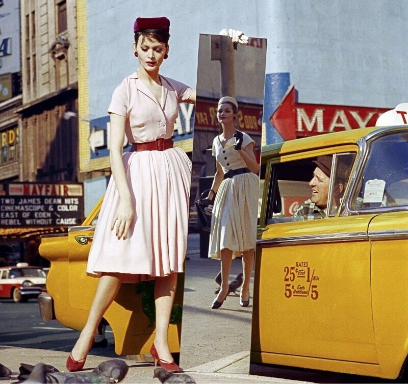 Американская мода в Нью-Йорке. Автор фото - Уильям Кляйн, 1959: 