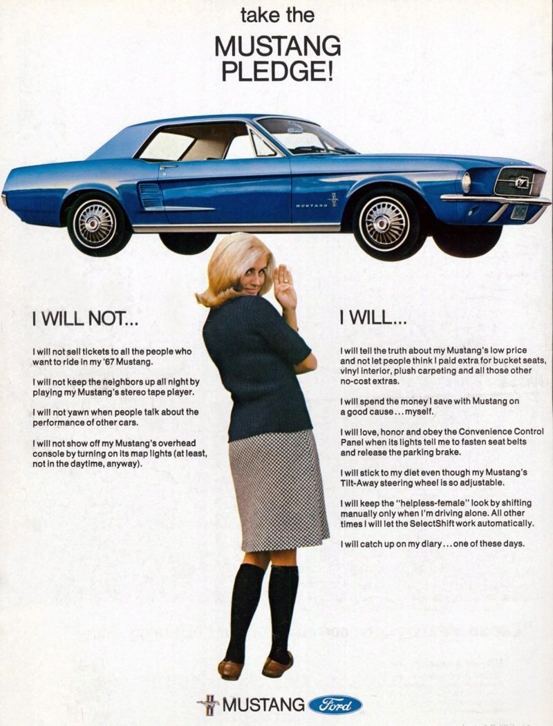 Вампиры, ковбои и обещания: как Ford продавал "Мустанги" в 60-х годах