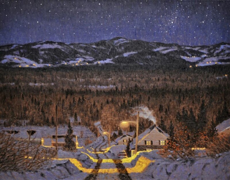 Канадский художник пишет удивительные зимние пейзажи