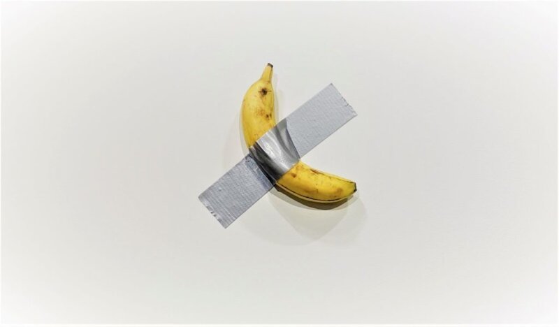 Хит нашего парада. Maurizio Cattelan «Comedian», 2019  Маурицио Каттелан продал приклеенные к стене бананы за 120 тысяч долларов. Что с ними делать, когда они испортятся, художник не сказал