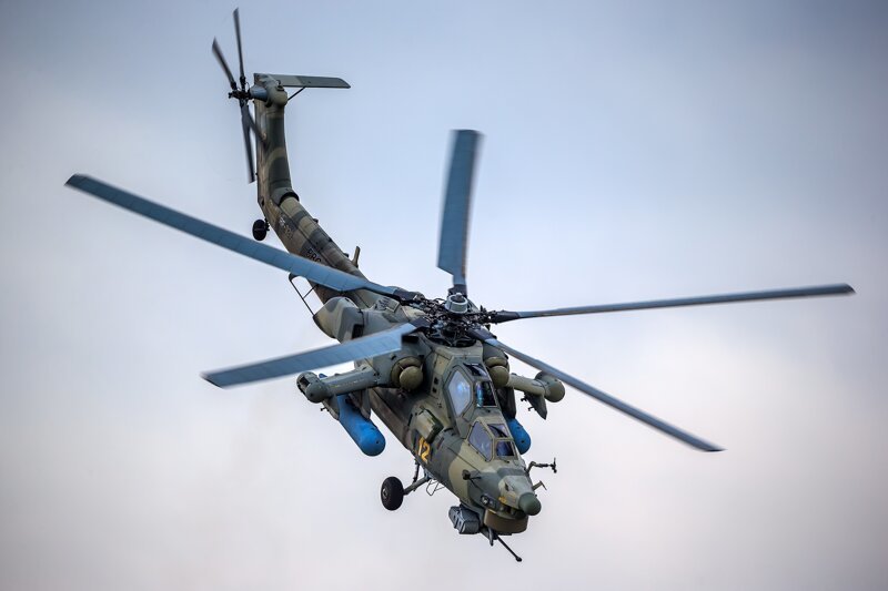 На Кубани потерпел крушение ударный вертолет Ми-28