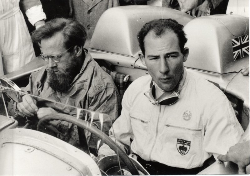 Стирлинг Мосс и Дэнис Дженкинсон. 1955 год