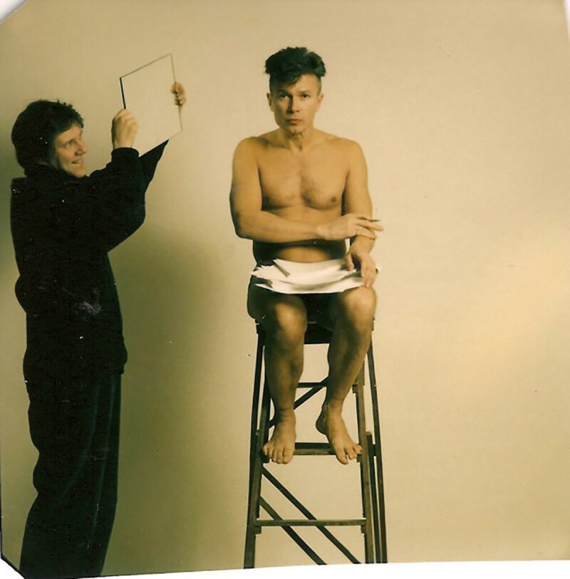Эдуард Лимонов во время фотосессии для журнала «Франкфуртер Альгемайне Цайтунг» 1989 