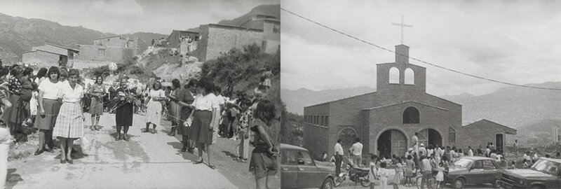 Праздник в честь первой годовщины постройки квартала Эскобара, 1985