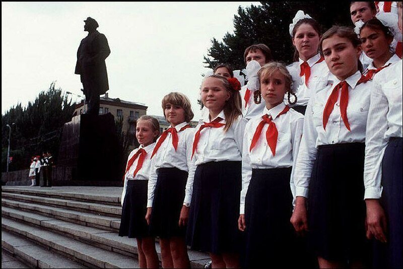 Донецк, церемония в честь Второй мировой войны. 1988 год.