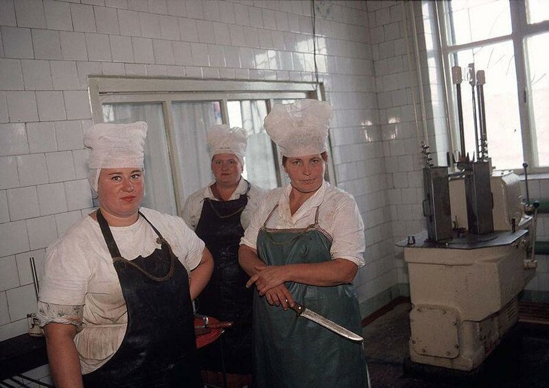 Донецк. Кухня при колхозе, принадлежащем шахтерам. 1988 год.