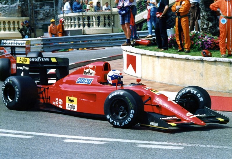 Ален Прост на Ferrari 641 во время Гран При Монако ’90