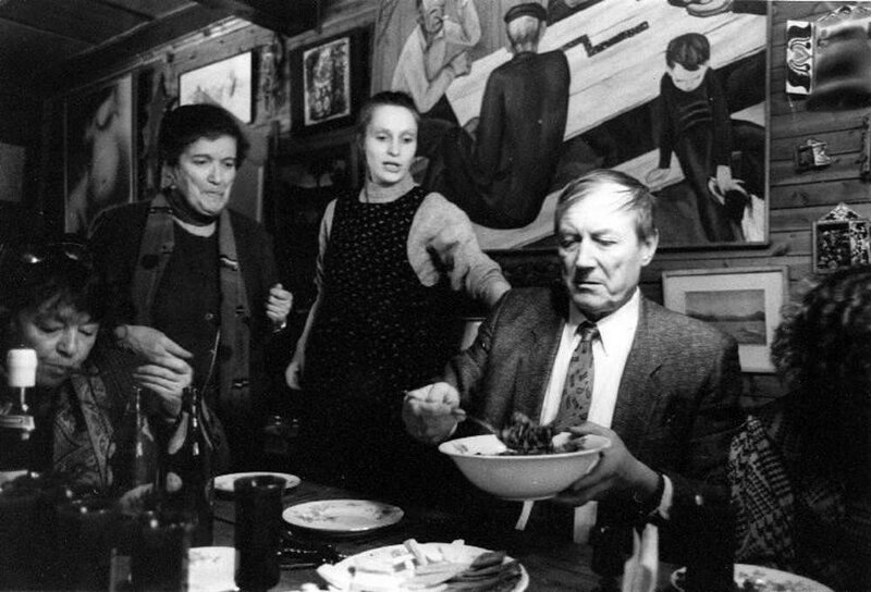 Ужин с Евгением и Машей Евтушенко, 1990