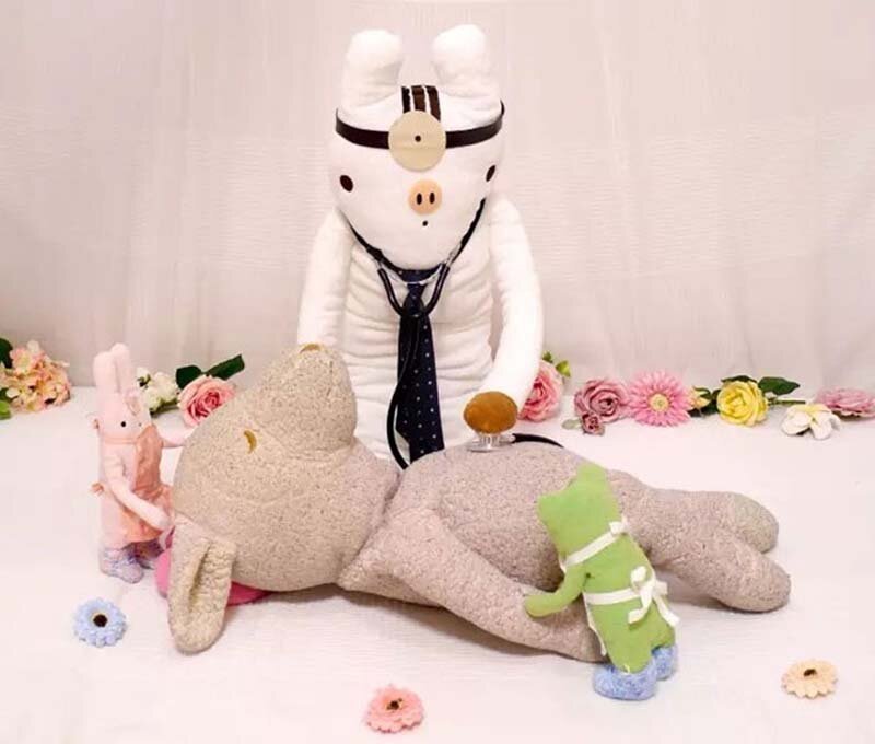 Fumofu Land & Nuigurumi Health Corporation — это «больница», где лечатся плюшевые игрушки