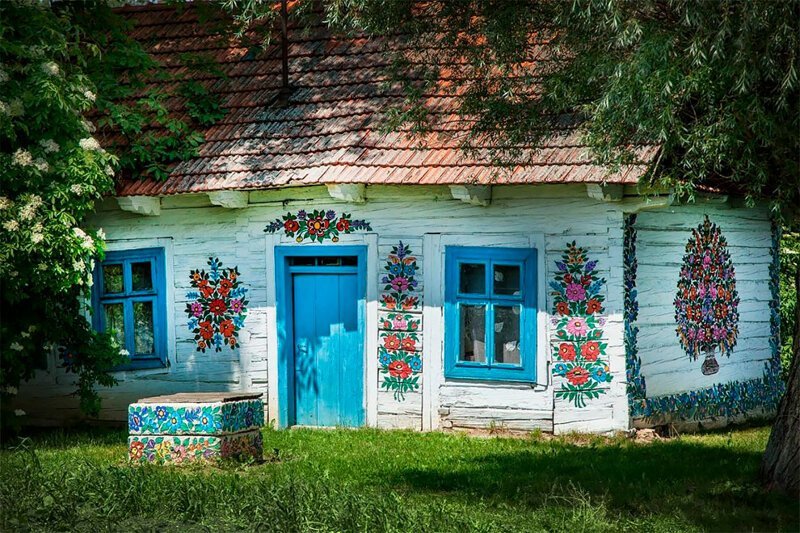 Расписные дома: красивая польская традиция, сохранившаяся до наших дней