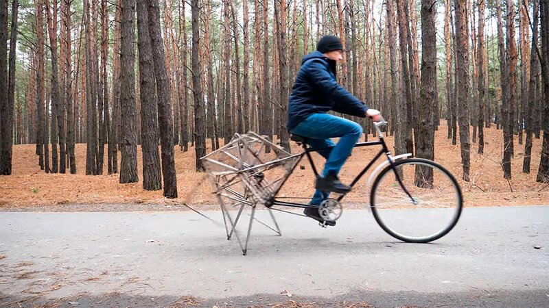 Шагающий велосипед хочет породниться с животным миром