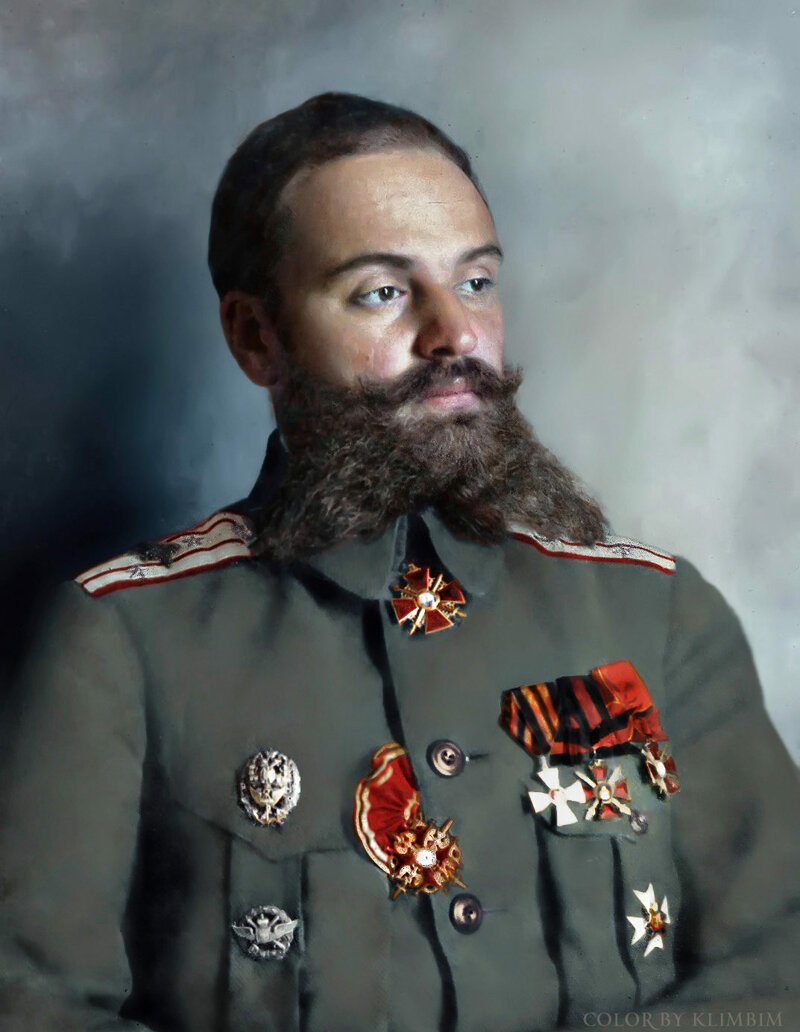 Военный лётчик подполковник Алексей Васильевич Панкратьев, 1917