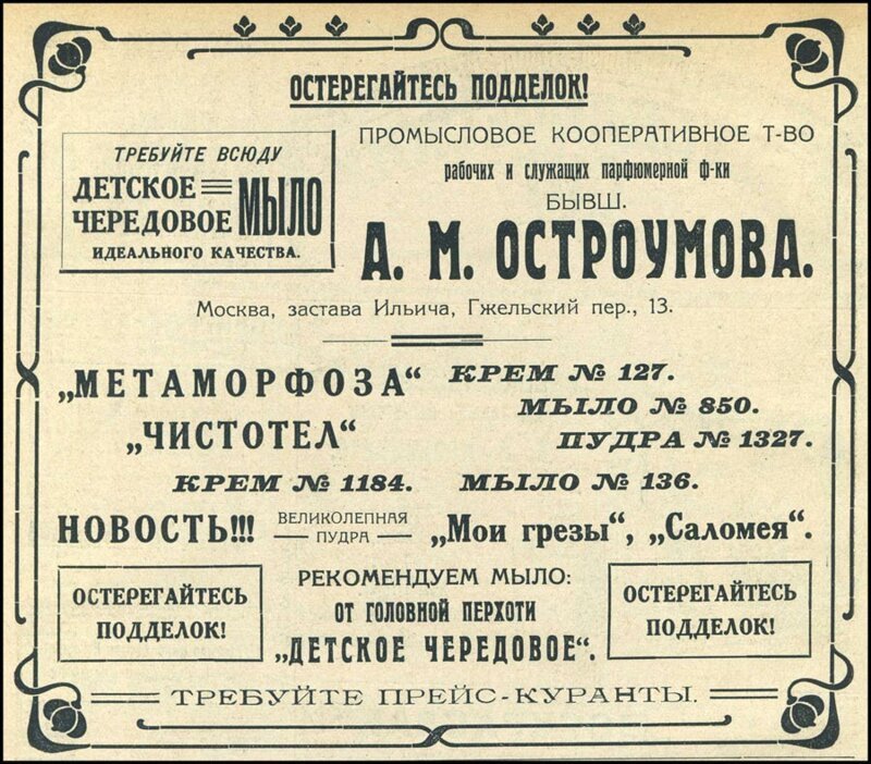 История парфюмерной промышленности в России: основатели, новаторы и изобретатели