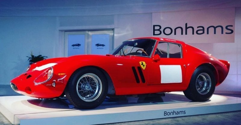 4. Ferrari 250 GTO Berlinetta 1962 года (№3851GT) — $38,115,000 (2 480 000 000 руб.).