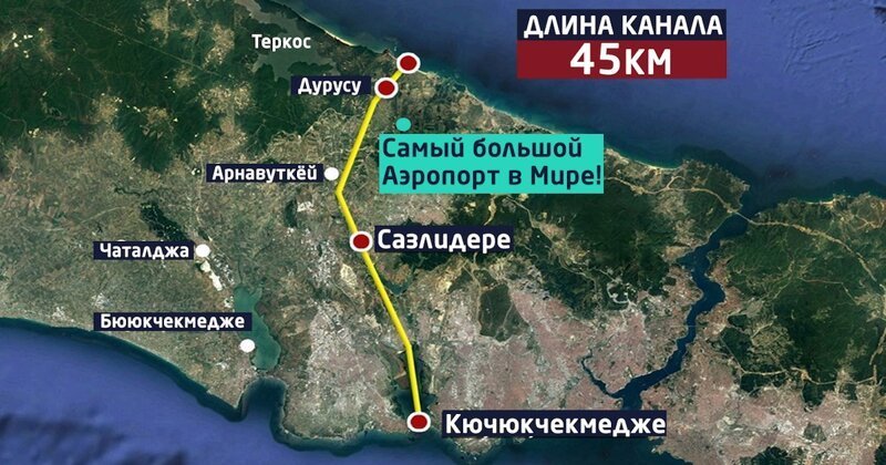 Турция выроет новый Босфор и перепишет Конвенцию Монтрё