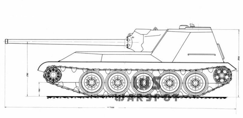 СУ-100М2, альтернатива на шасси Т-44А