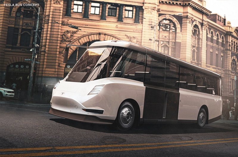 Туристический автобус Tesla