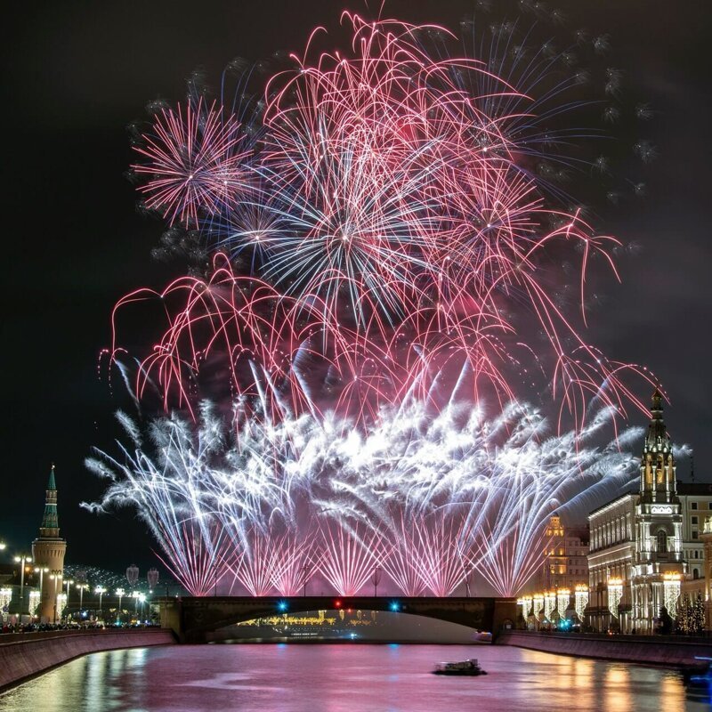 Новогодний салют в Москве 2020