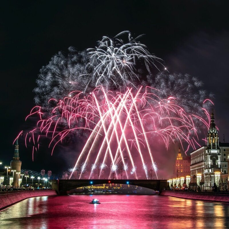 Новогодний салют в Москве 2020