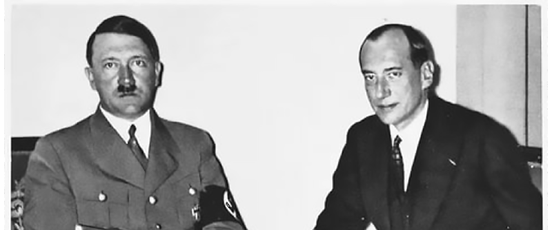 Министр иностраных дел Польши Бек и А. Гитлер 