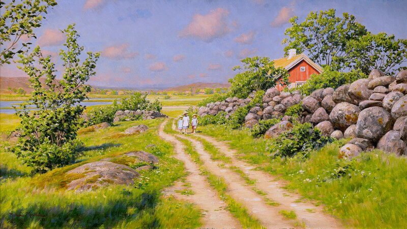 Картины Шведского художника Йохана Кроутена (1858-1932)