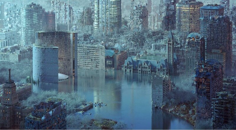 Города далекого будущего по версии художника Мэтью Борретта