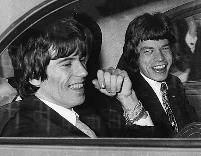 Авторы песен Rolling Stones Кит Ричардс и Мик Джаггер. 1967 год. 