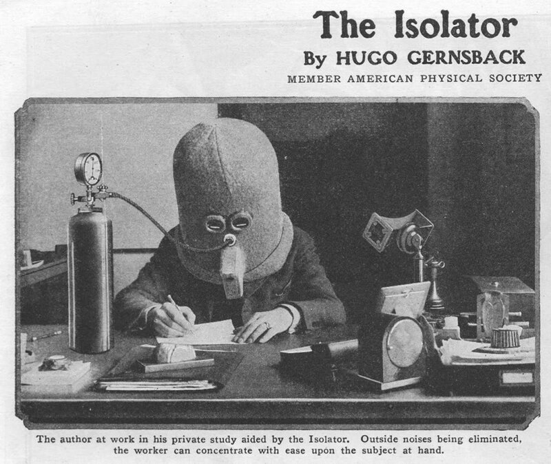 «Изолятор», который помогал писателям сосредоточиться, отсекая все происходящее вокруг и любой шум, 1925 год.