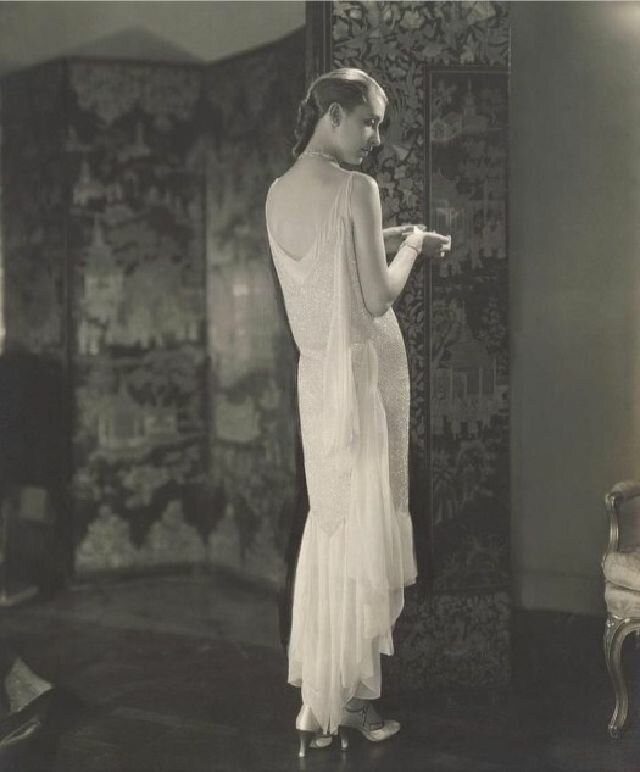 Шифоновое платье от Chanel, фото Эдвард Штайхен, 1927 г.