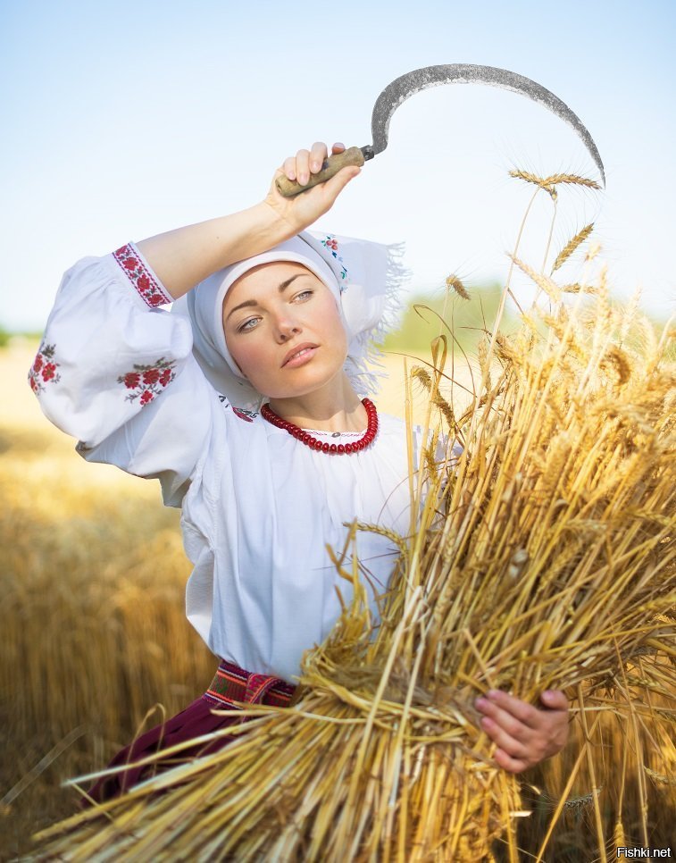 Колхозница из за прически