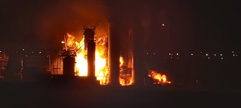 На НПЗ компании Лукойл в Коми произошёл крупный пожар