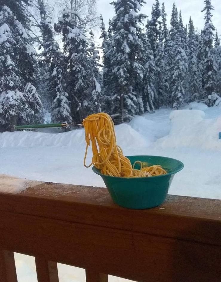 Спагетти на морозе