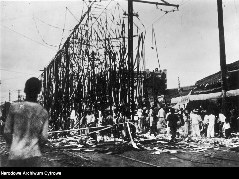 Антикитайские беспорядки в Корее. Китайская собственность, уничтоженная корейцами после Ванпаошаньского инцидента. 1931.