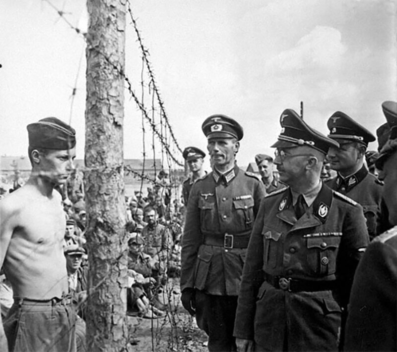 Советский солдат без страха смотрит в глаза Генриху Гиммлеру (1941 год). История, скрытая за кадром