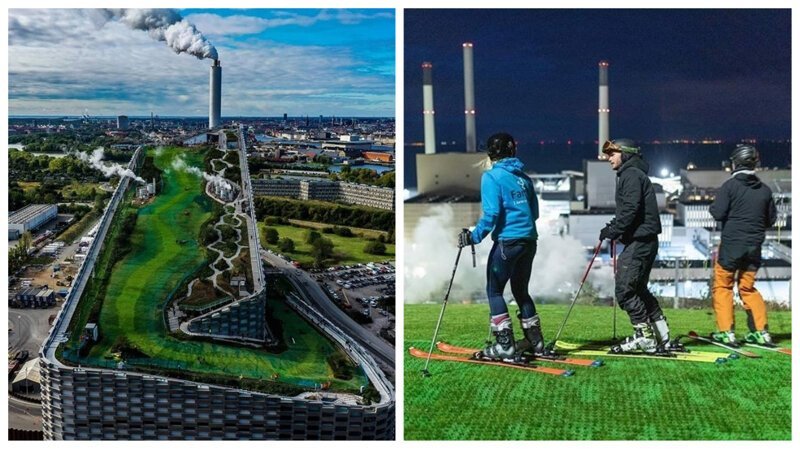 Датчане построили электростанцию, с которой можно скатиться на лыжах