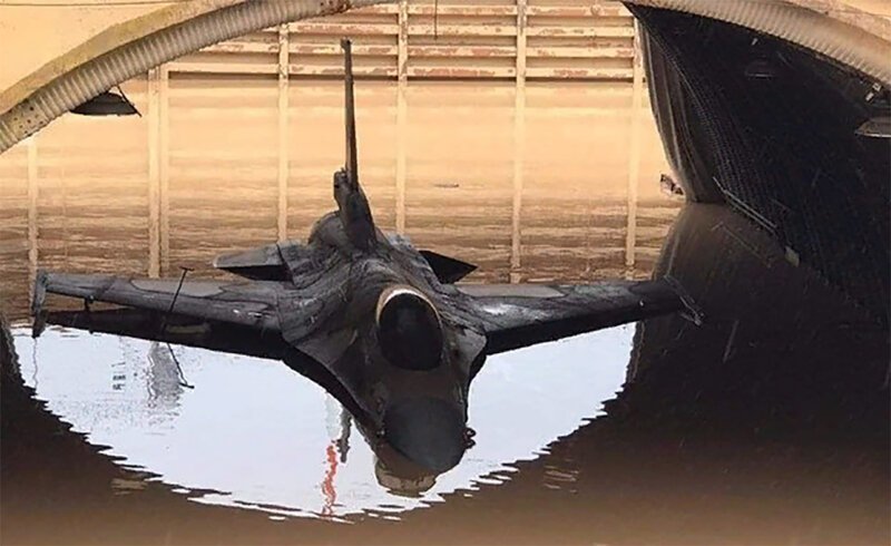 Потоп на базе ВВС в Израиле, ущерб причинён нескольким истребителям