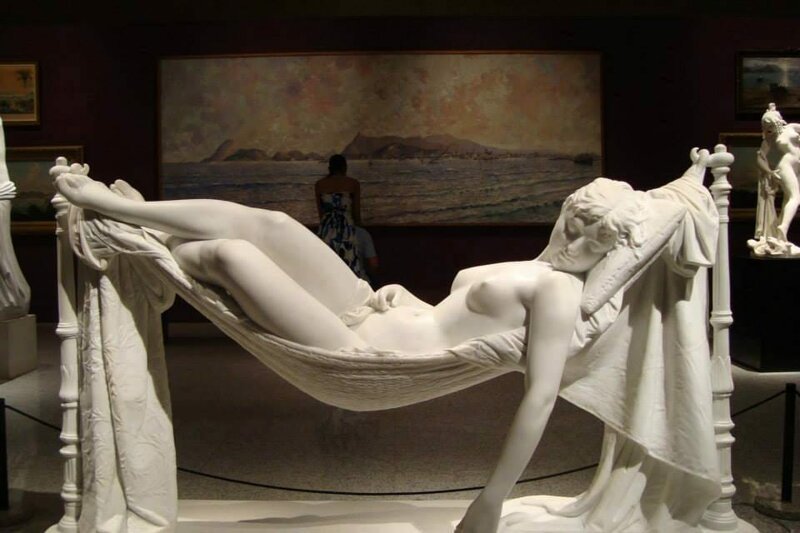 Антонио Фрилли. Скульптура "Сладкие сны" из каррарского мрамора, 1892 г. 