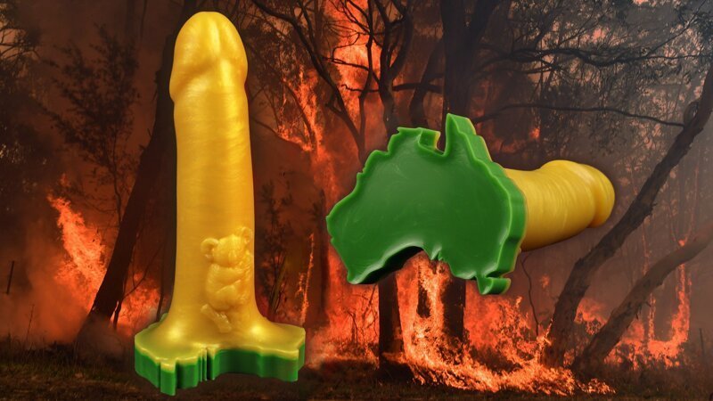 Секс-шоп Австралии создал дилдо для борьбы с пожарами