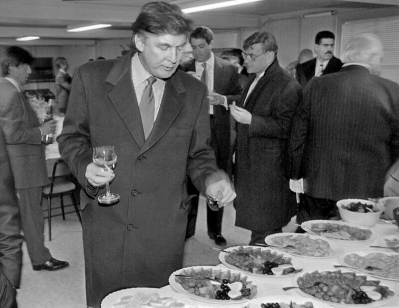 Дональд Трамп на приёме в Москве. 5 ноября 1996 года