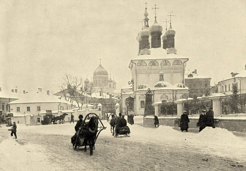 Москва. Угол Моховой и Знаменки. 1911 г. 
