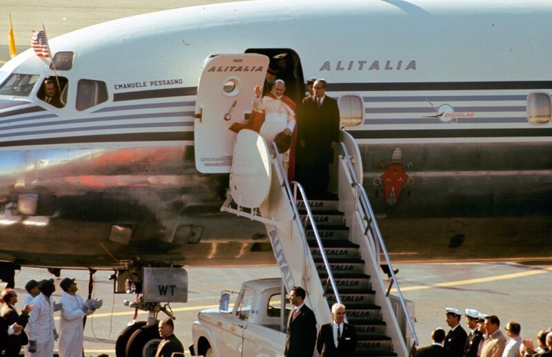 Папа Павел VI посетил Нью-Йорк в 1965 году. 