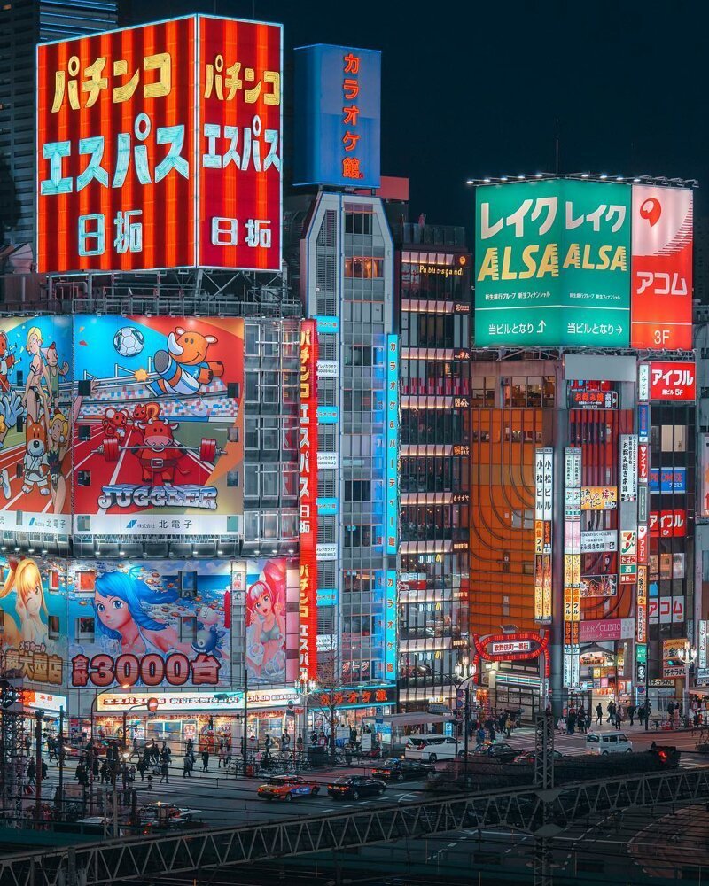 Ночь и день: потрясающие городские пейзажи из Японии